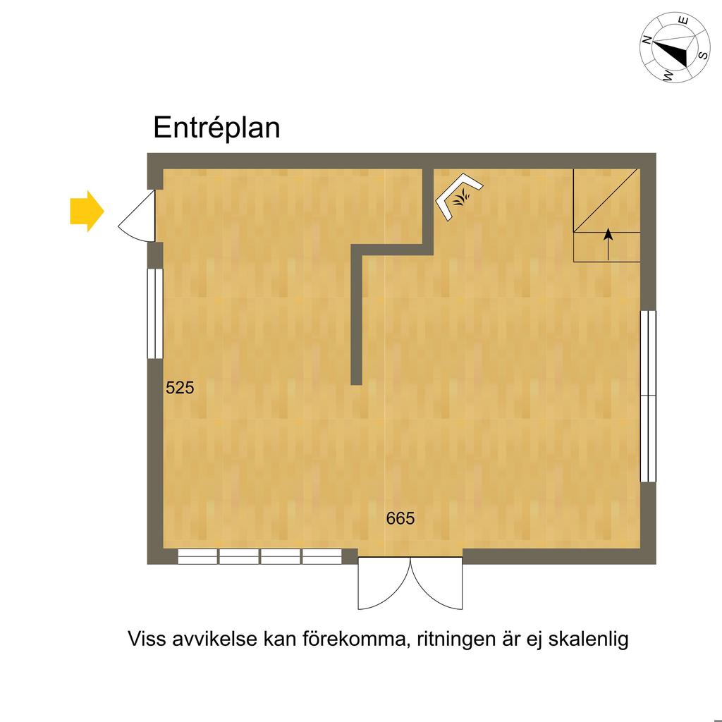 Planritning extra byggnad Entréplan