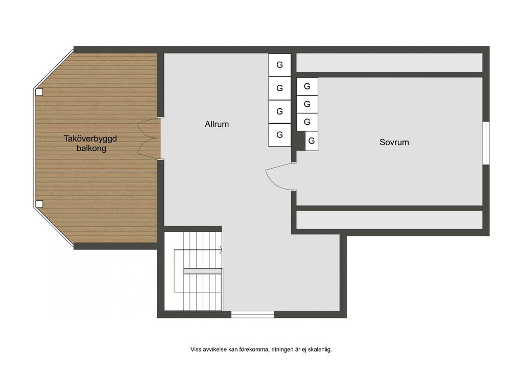Planritning övre plan