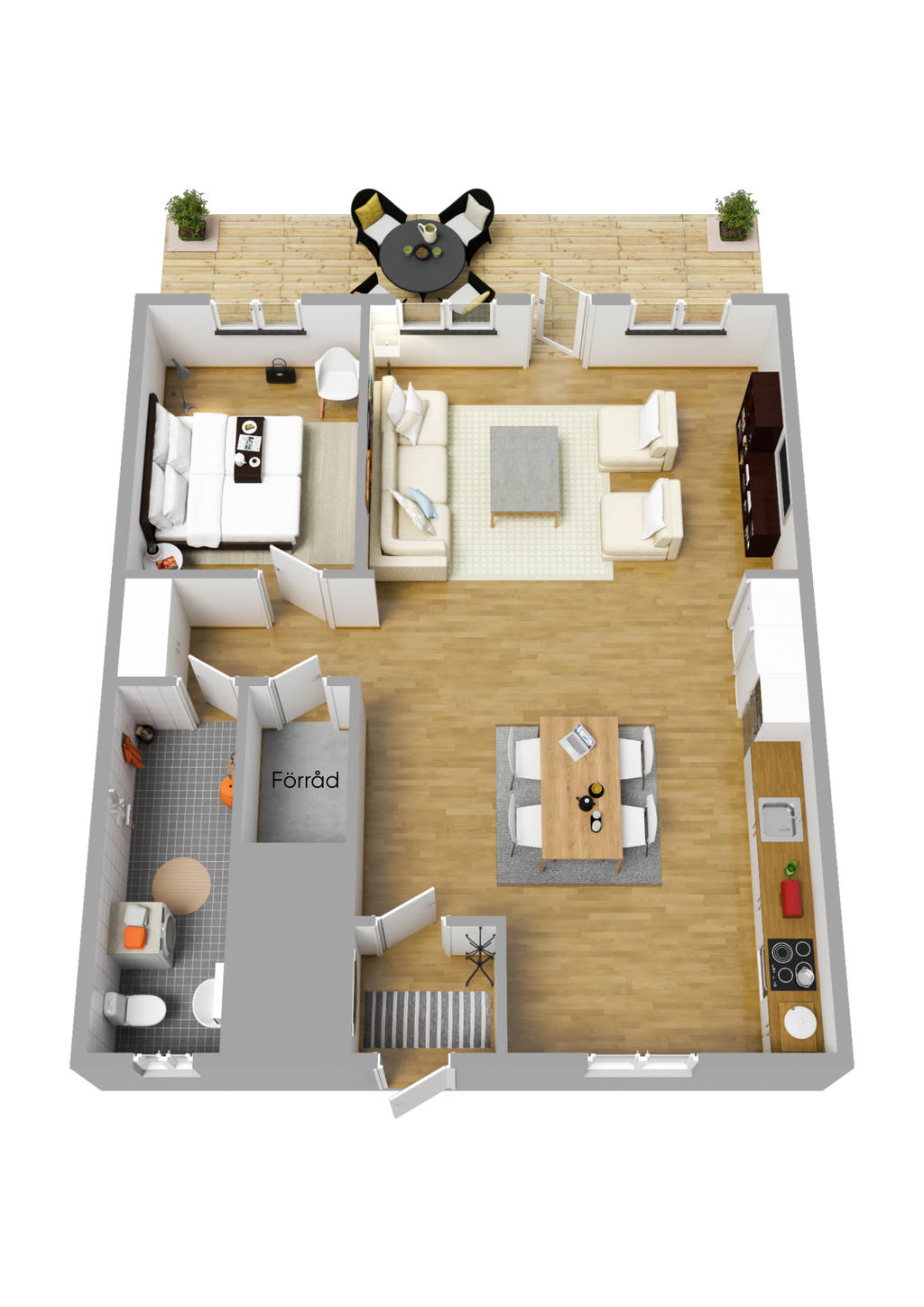 Planlösning 3D