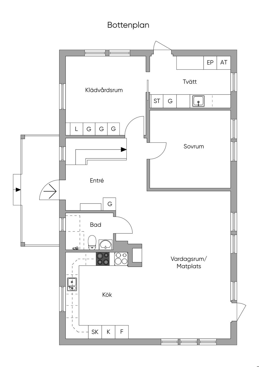 Planlösning entréplan