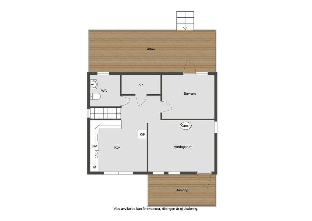 Planlösning övre plan