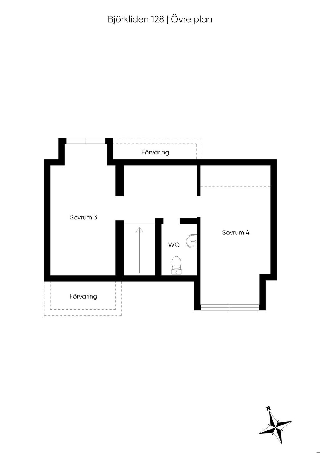 Planlösning övre plan