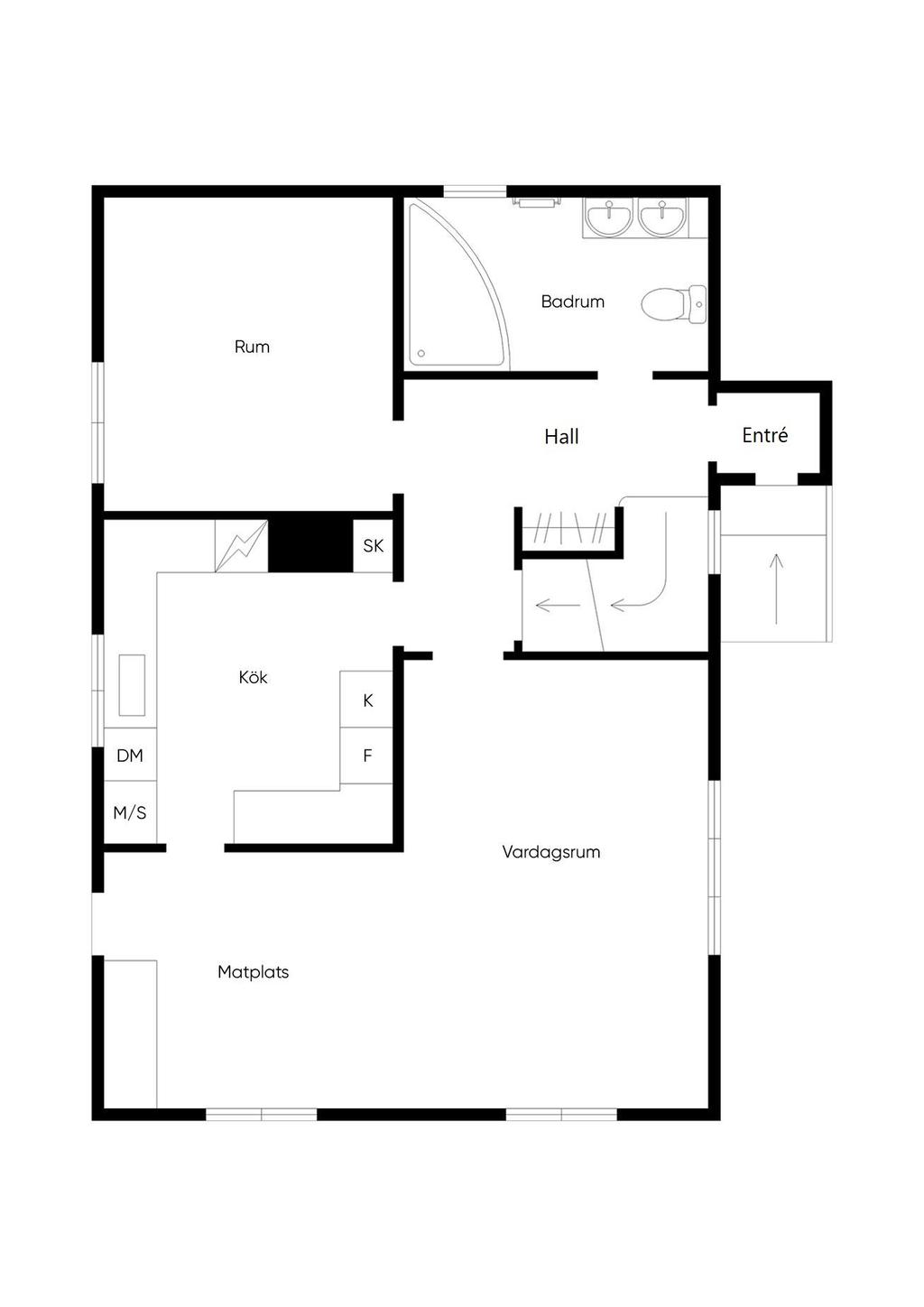 Entréplan - planritning