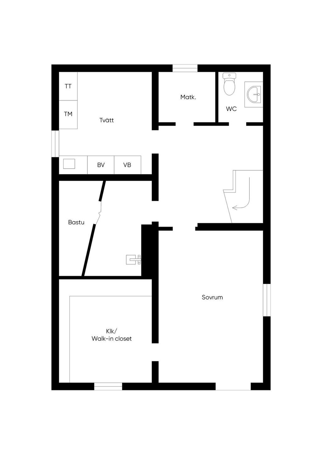 Källarplan - planritning