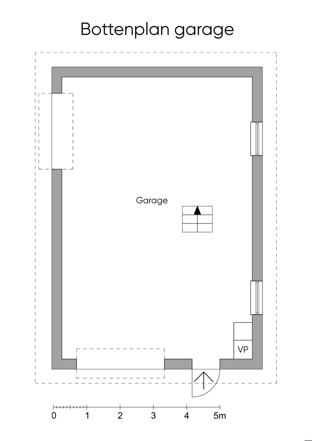 Garage entréplan