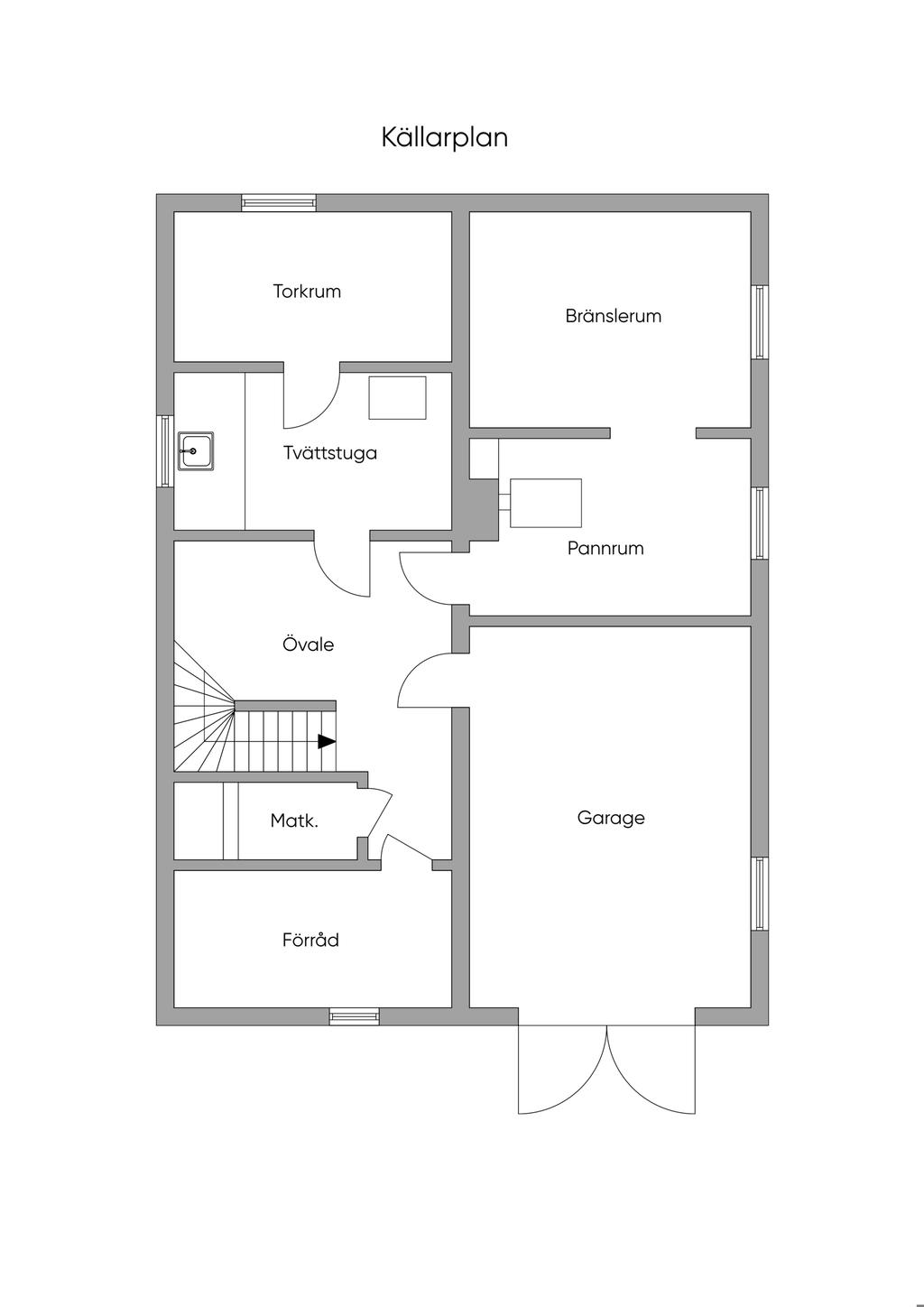 Planlösning (ej skalenlig)