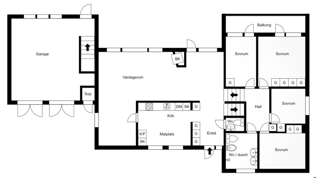 Planlösning i markplan