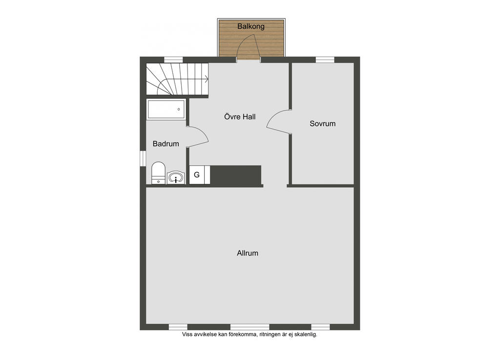 Planritning övre plan