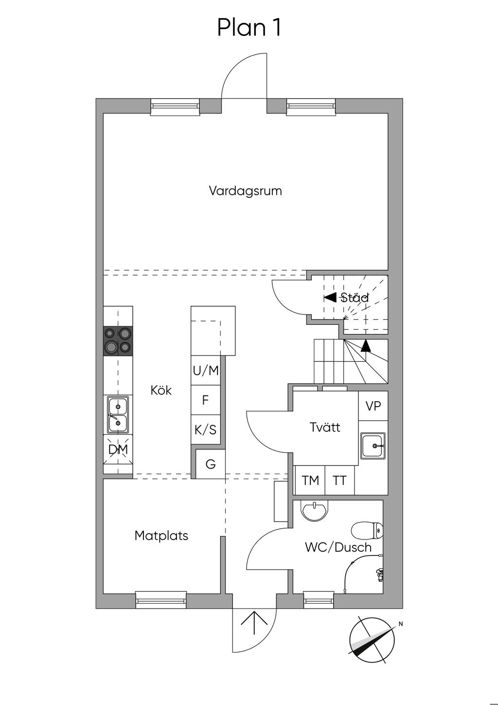 Planlösning entréplan