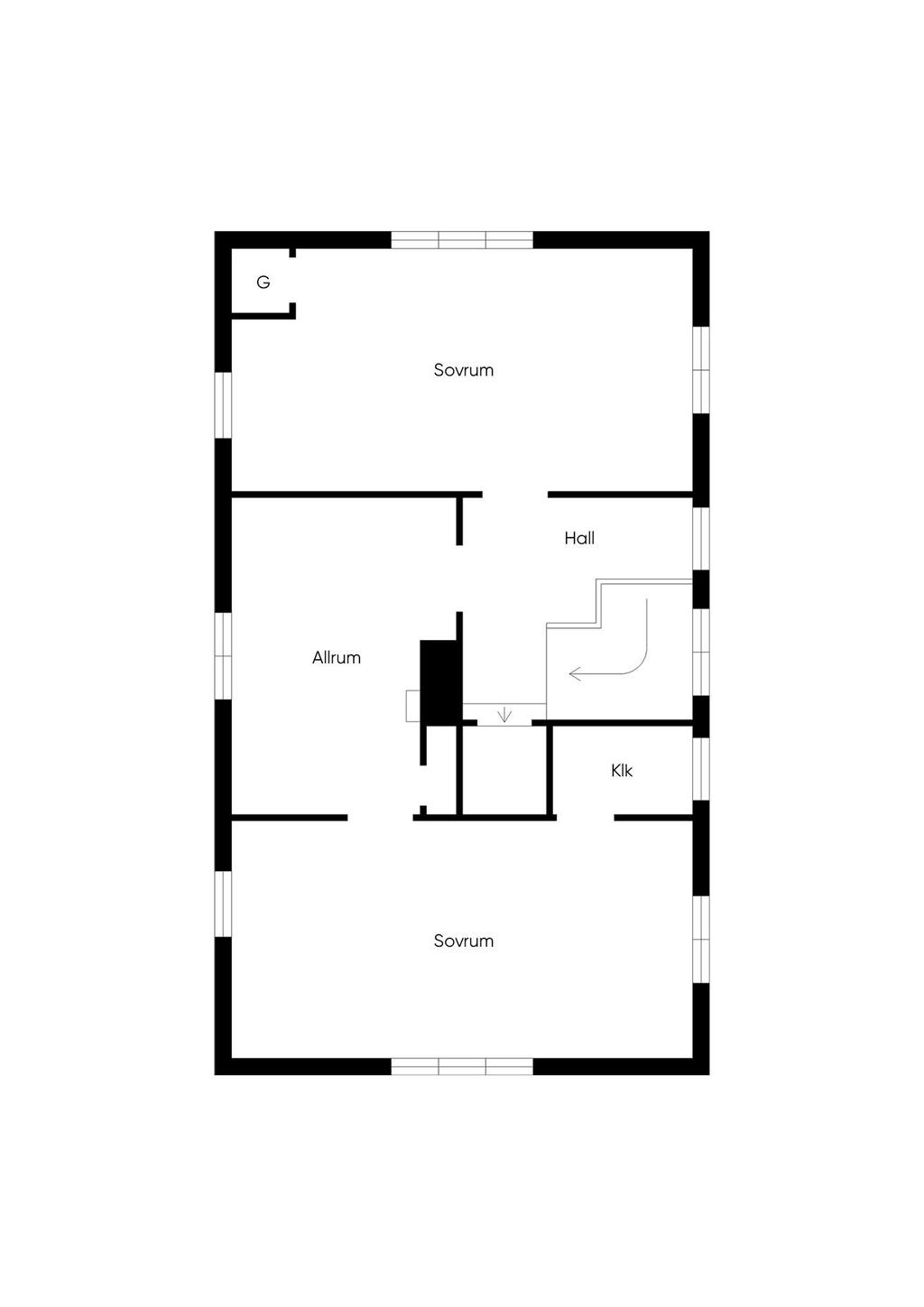 Planlösning Övre Plan