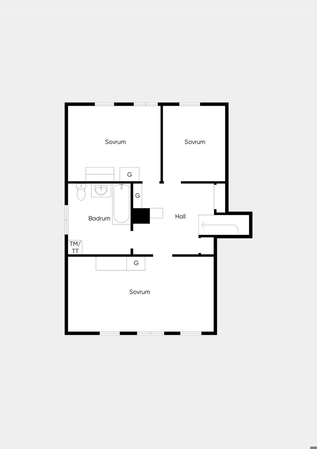 Övre plan.