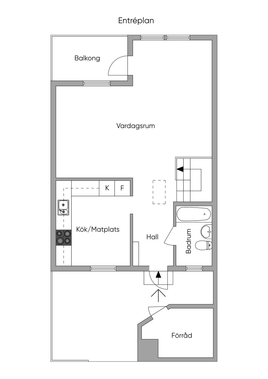 Planskiss Entréplan 2D