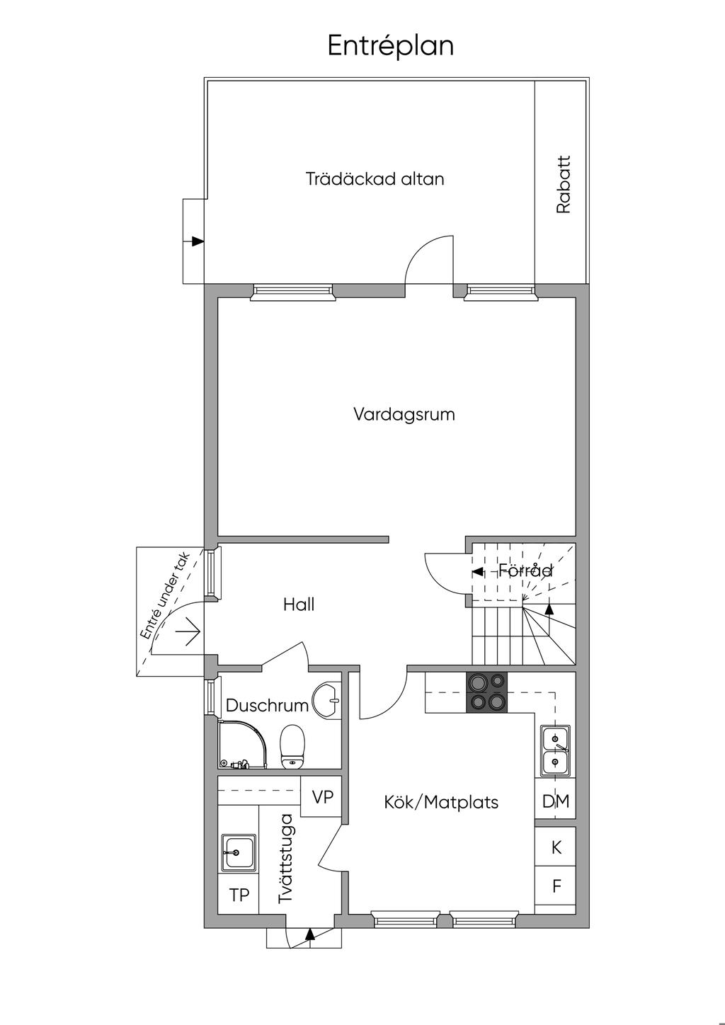 Planritning - Entréplan