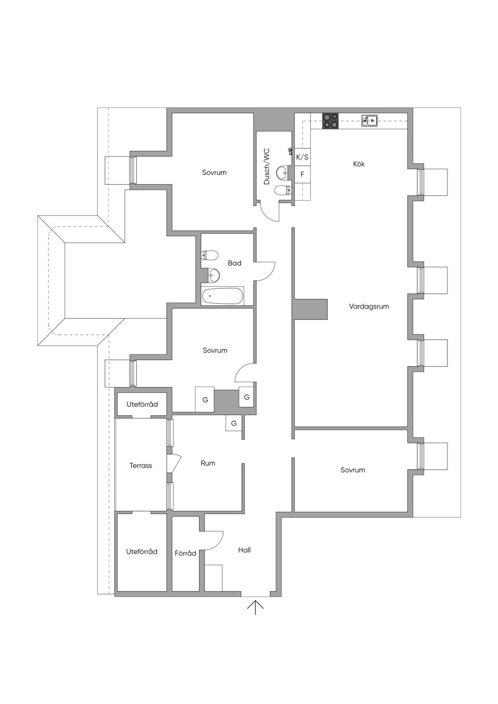 Alternativ planlösning
