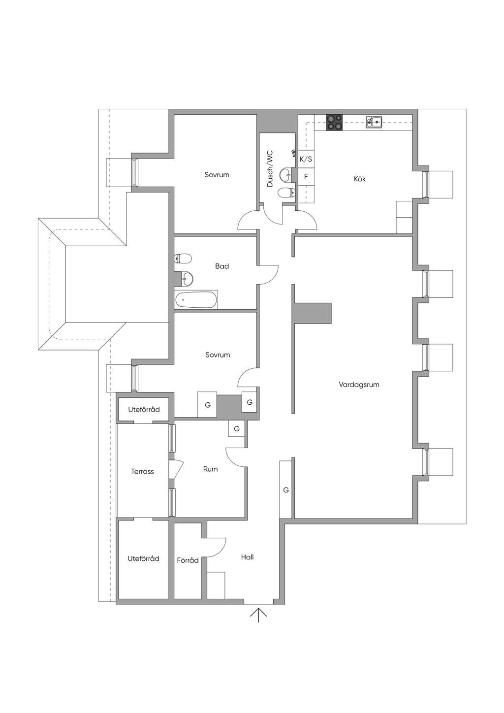 Alternativ planlösning