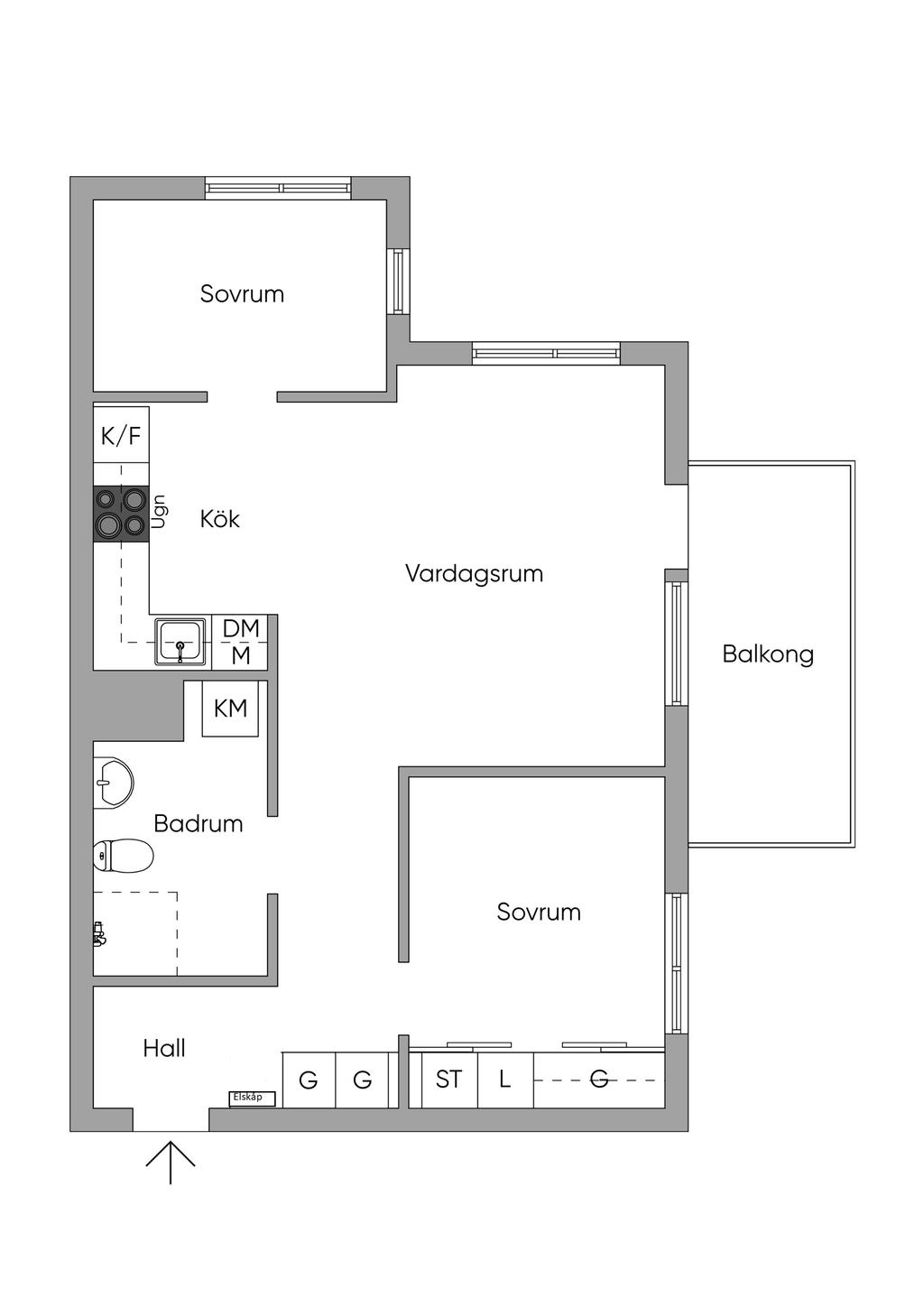 Alternativ planskiss (3 rok)