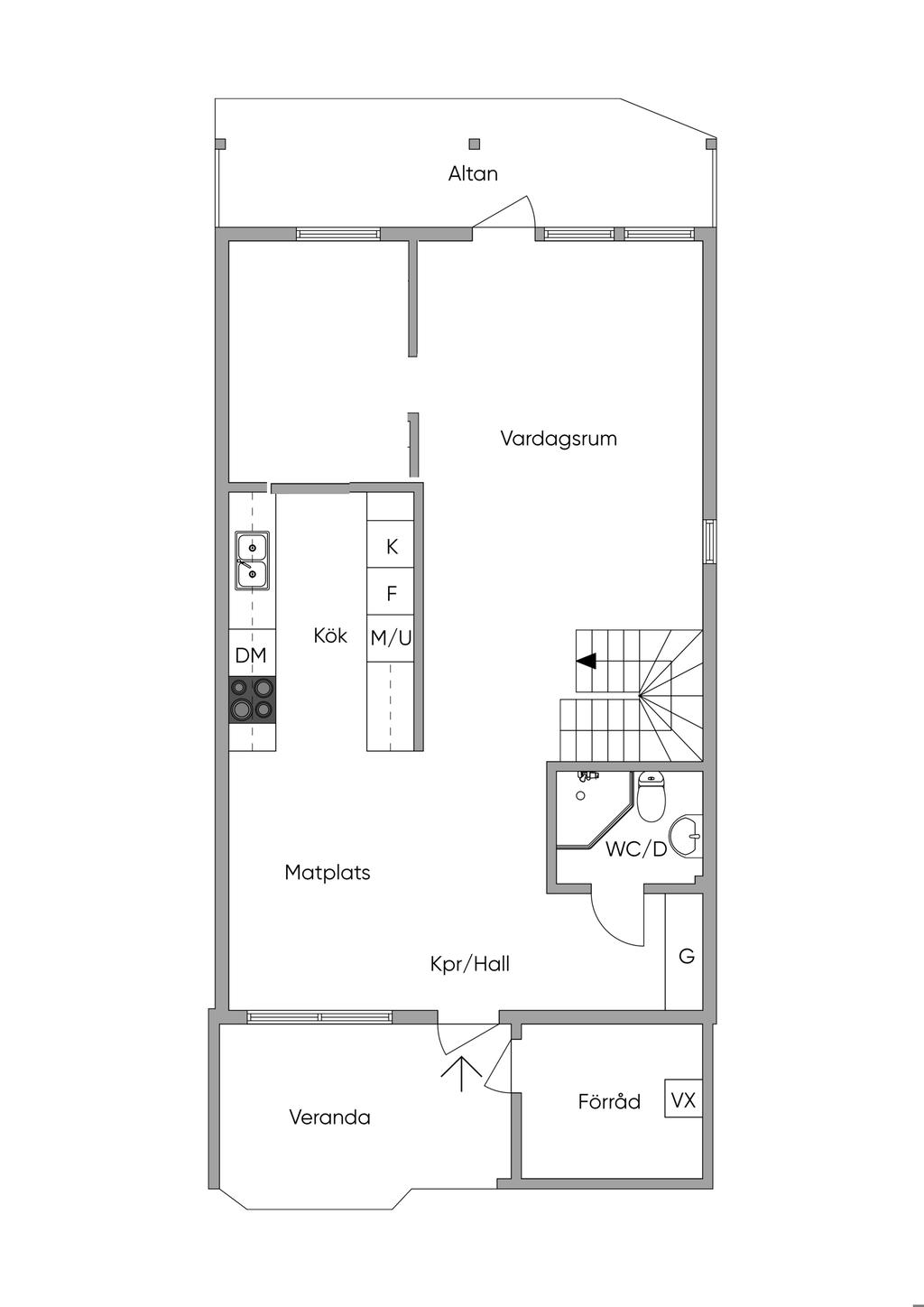 Alternativ planlösning