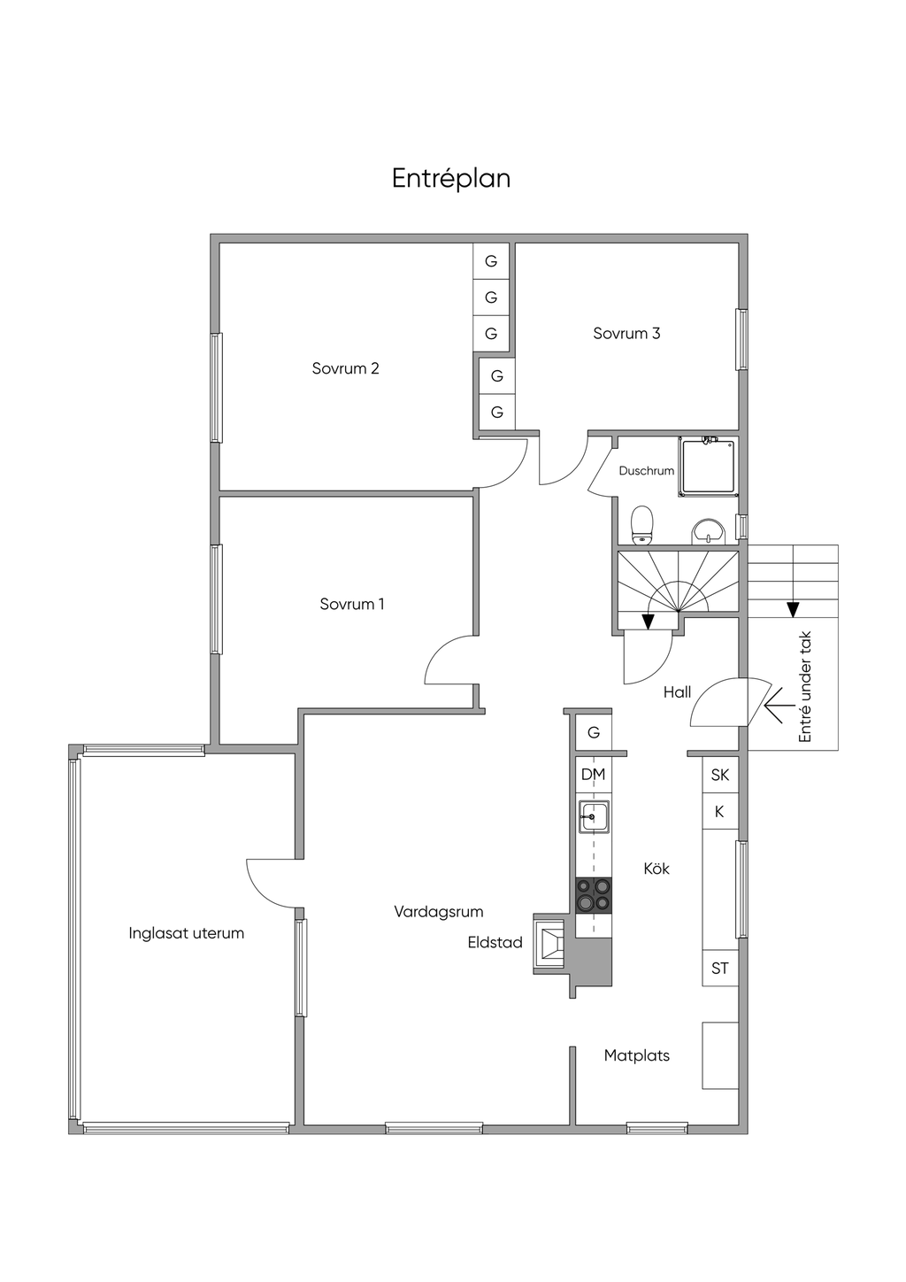 Planritning - Entréplan