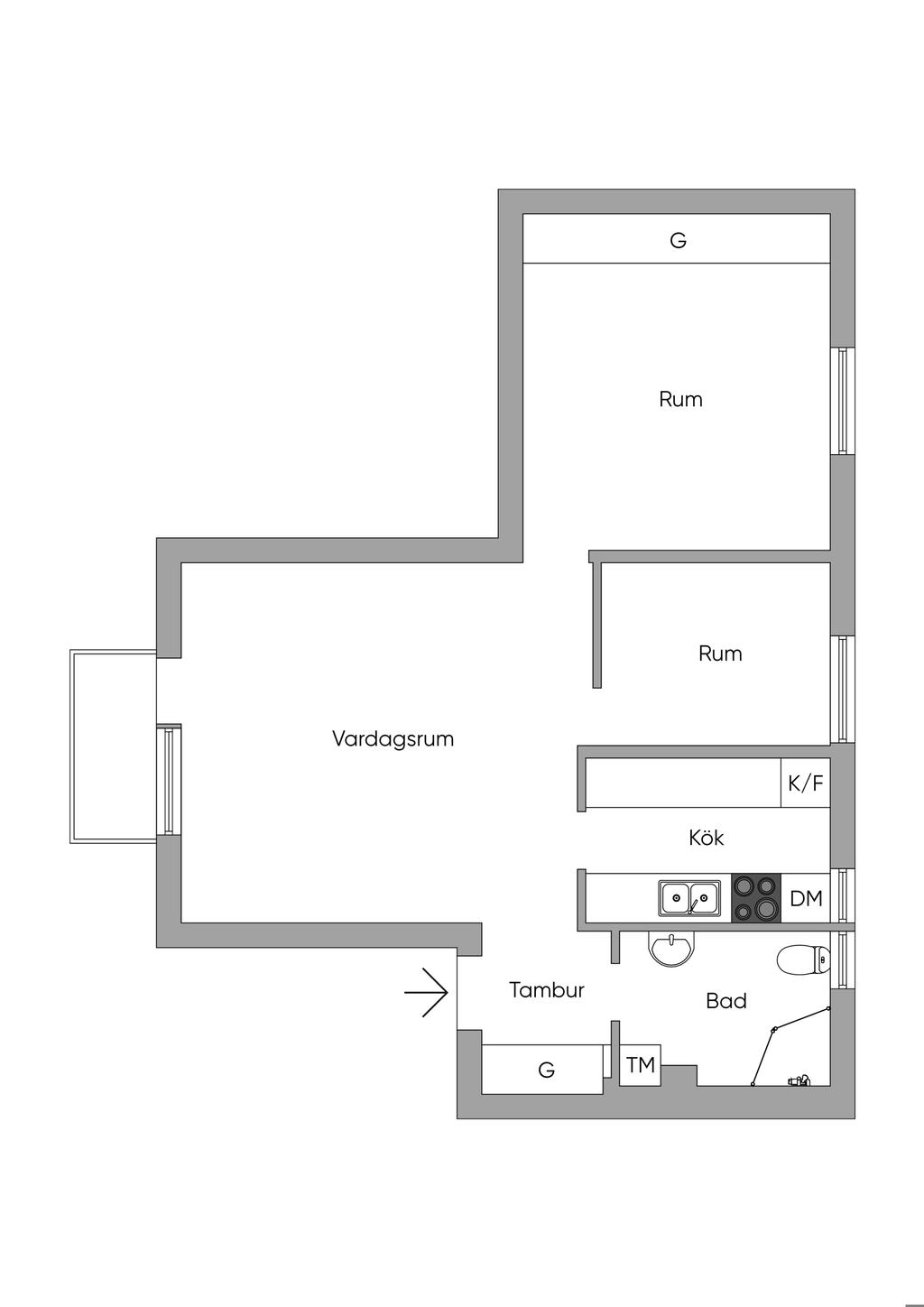 Alternativ planlösning