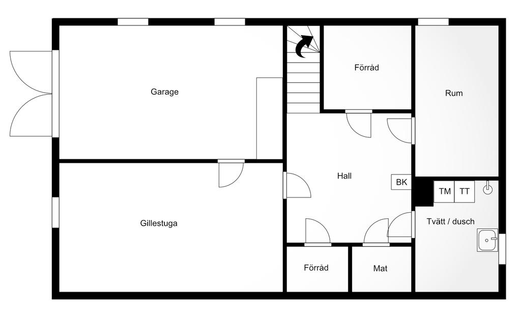 Planritning källarplan