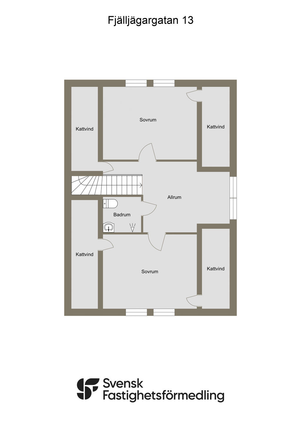 Planritning övre plan