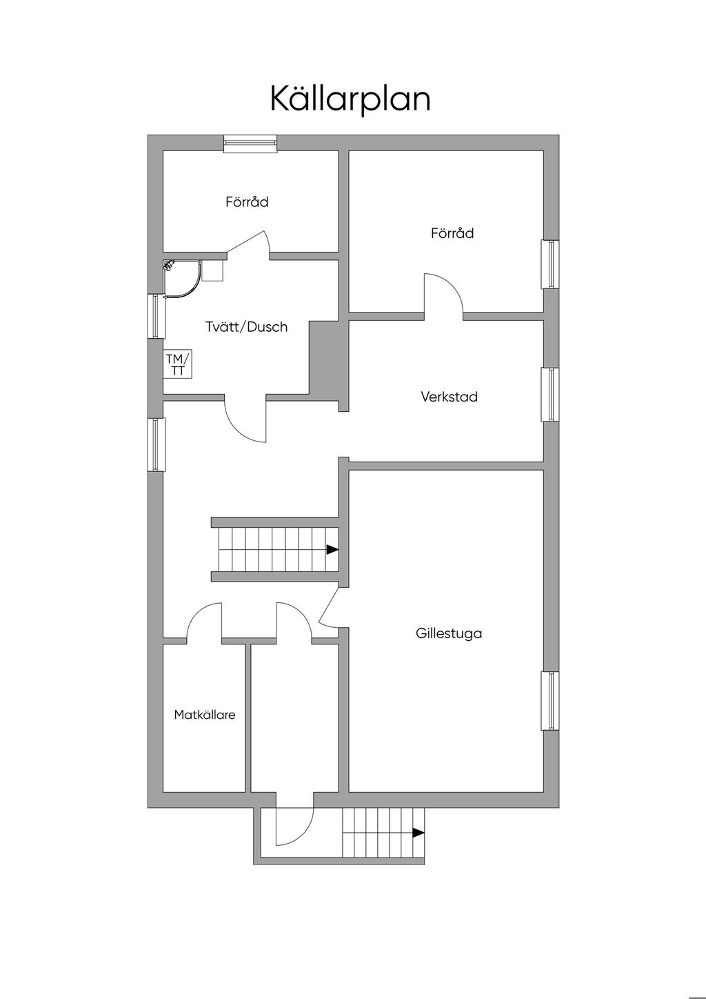 Planlösning källarplan