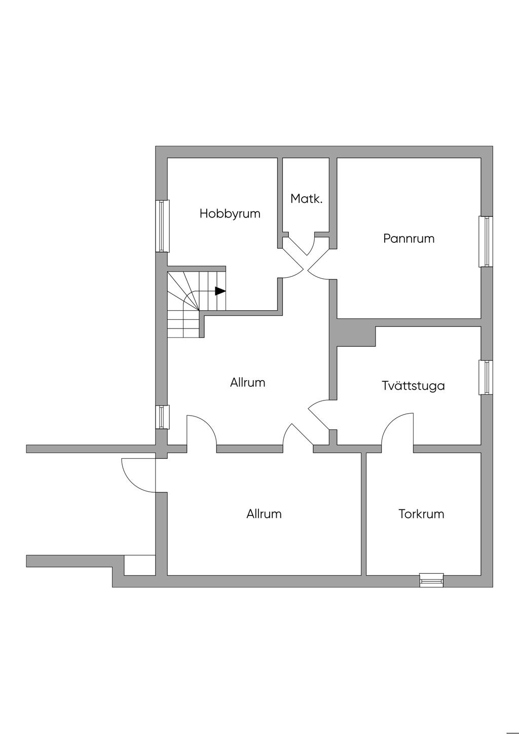 Planritning Källarplan