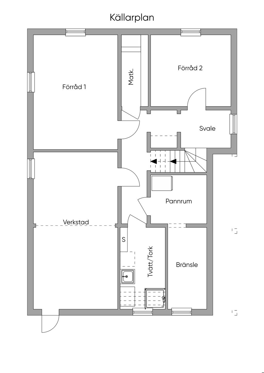 Planlösning källarplan