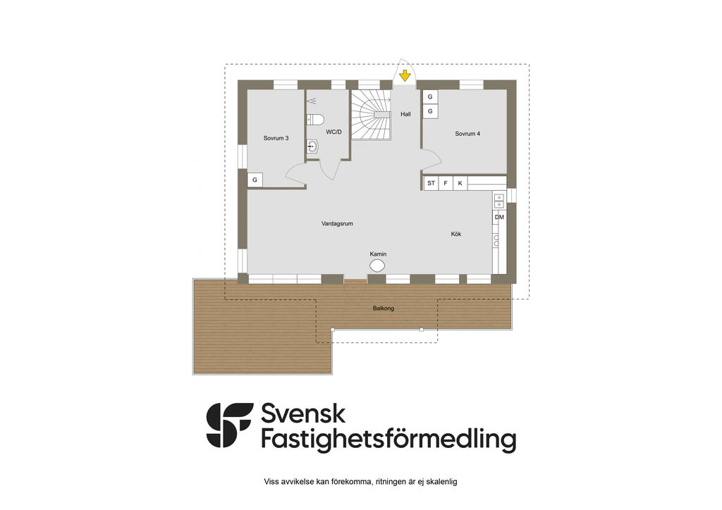 Planlösning, entréplan 2D