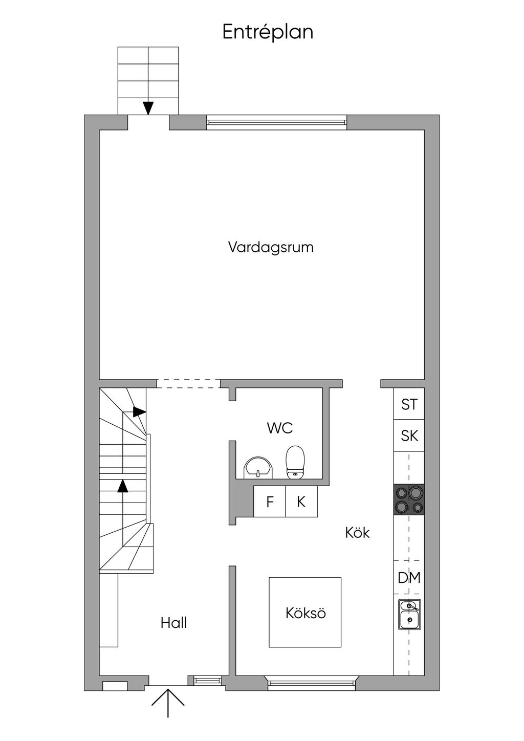 Planlösning entréplan