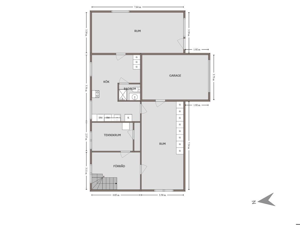 Planlösning källarplan