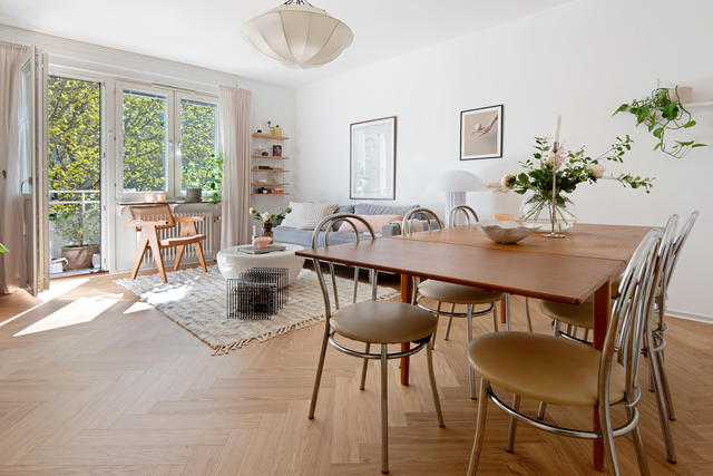 Rymligt och ljust vardagsrum