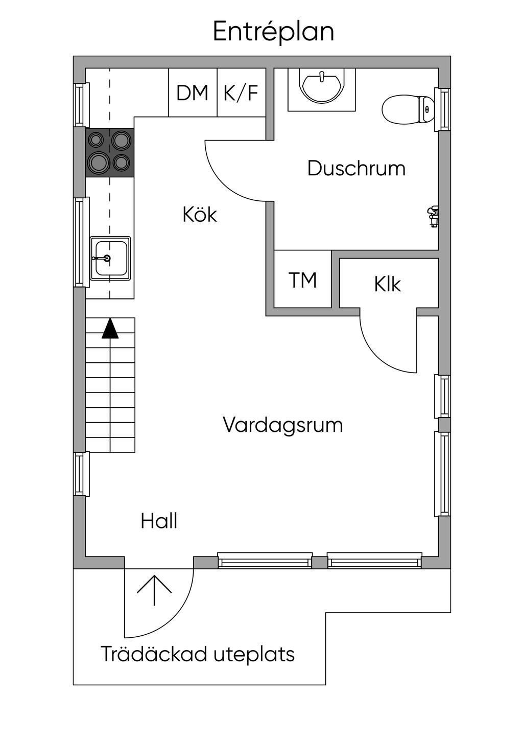 Planritning entréplan