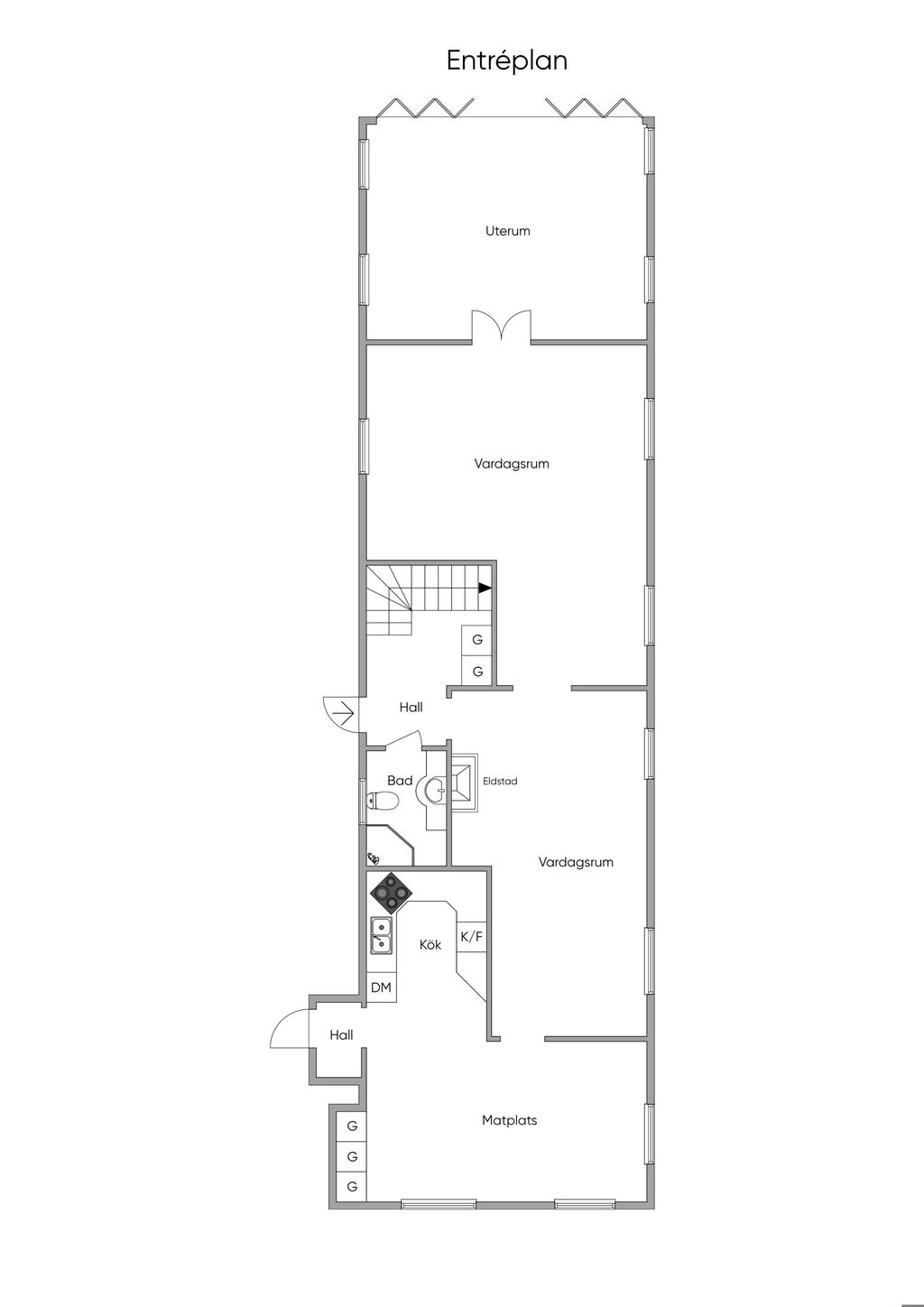 Planritning bottenplan