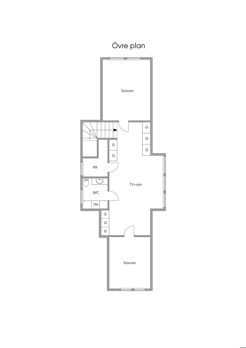 Planritning ovanplan
