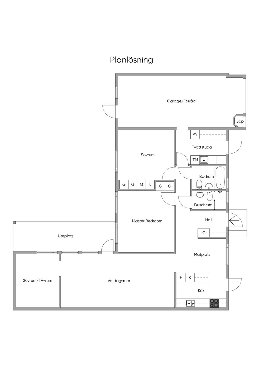 Planlösning 2D