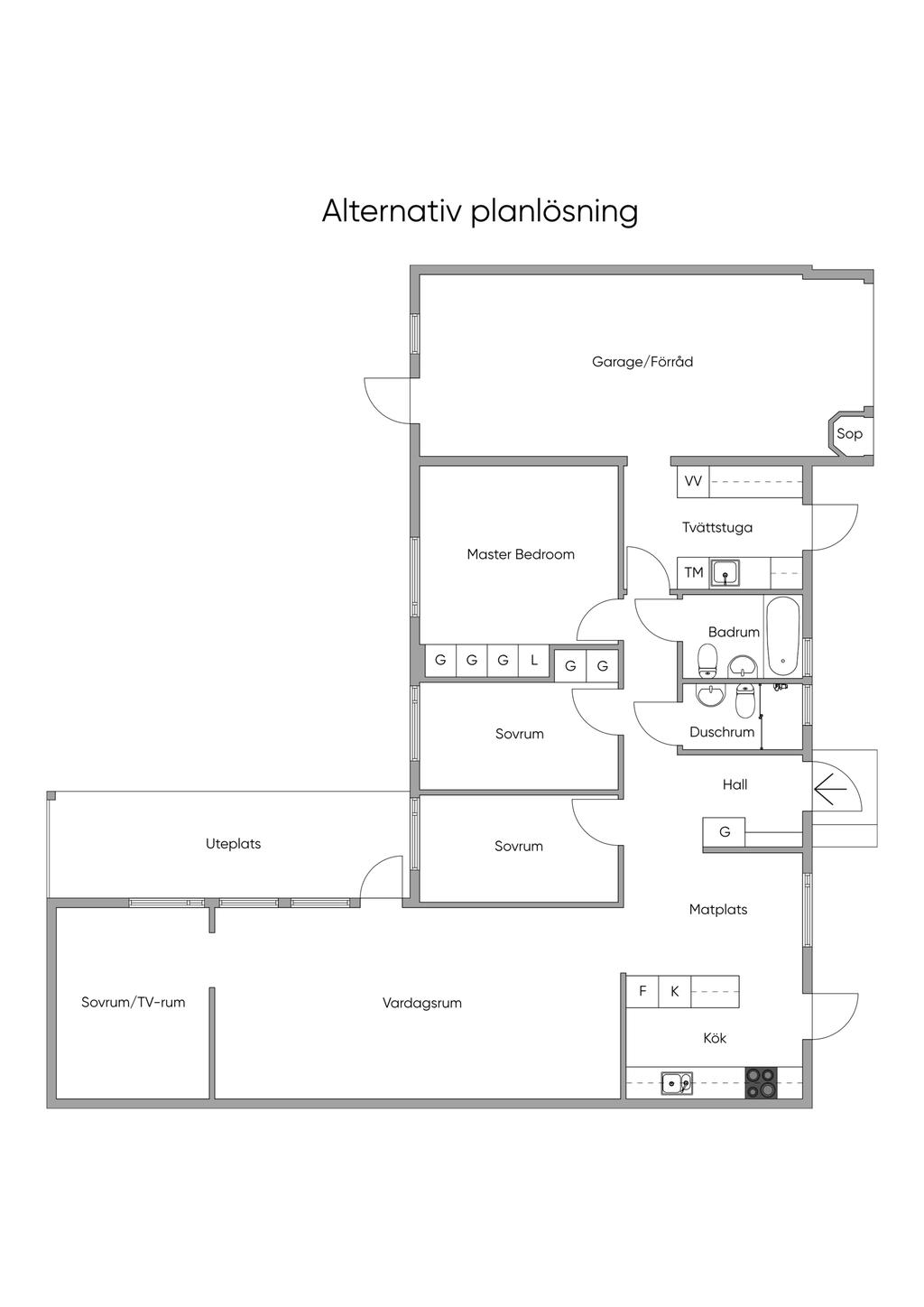 Alternativ Planlösning 2D