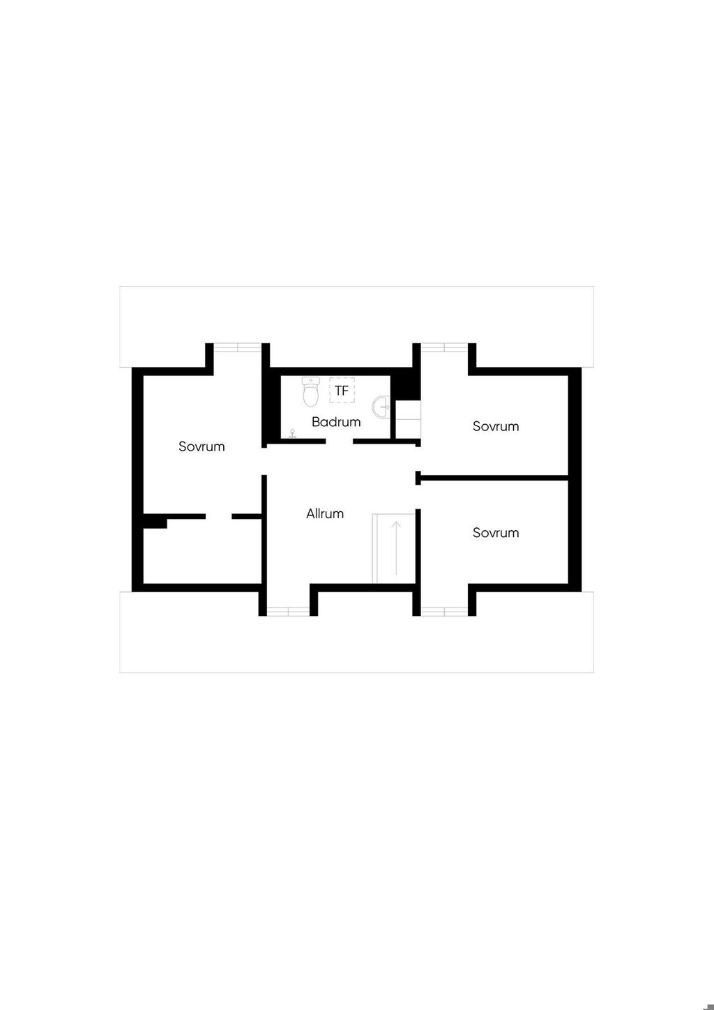 Alt planlösning övre plan