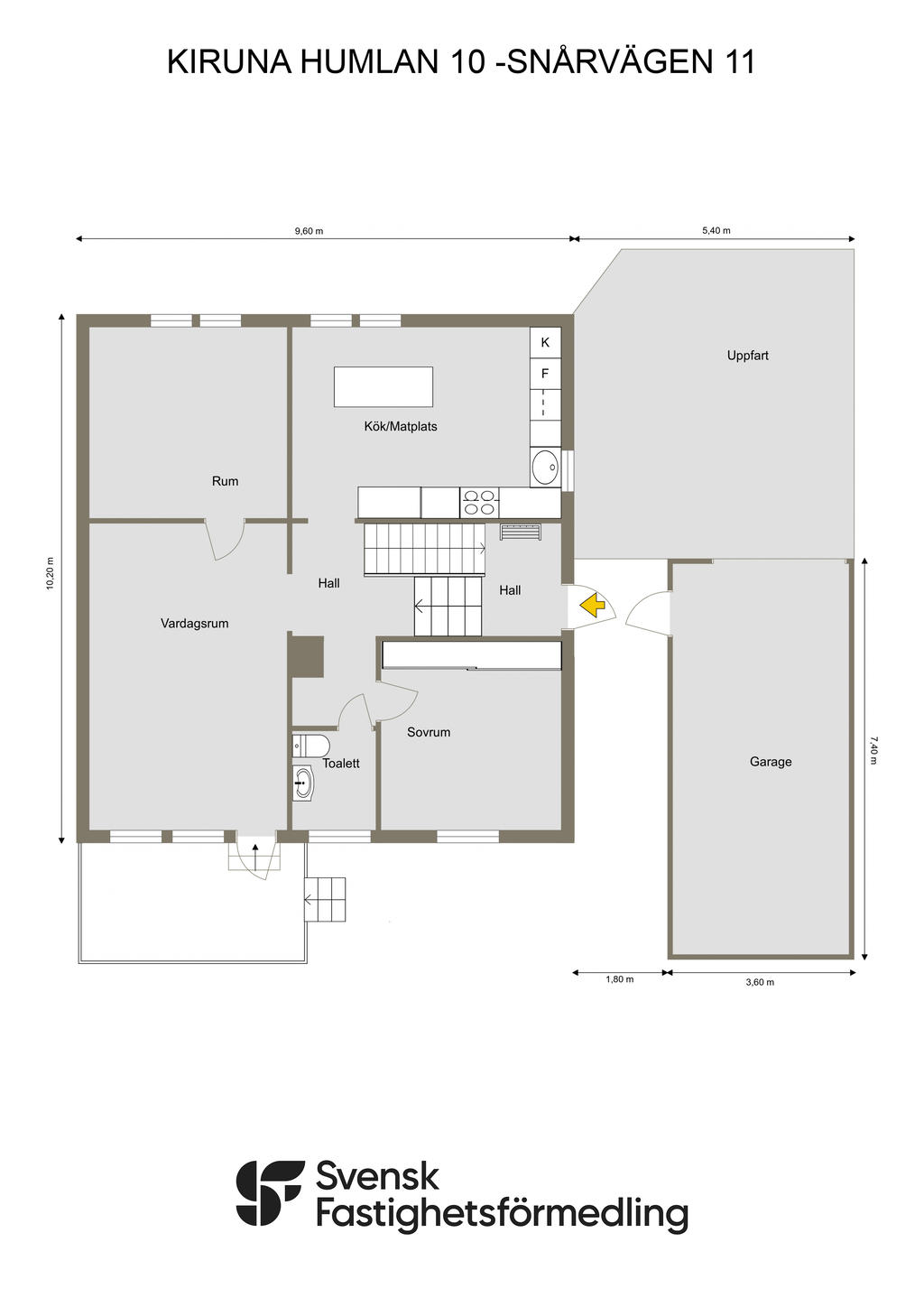 KIRUNA HUMLAN 10 -SNÅRVÄGEN 11 - 2D - ENTRÉPLAN