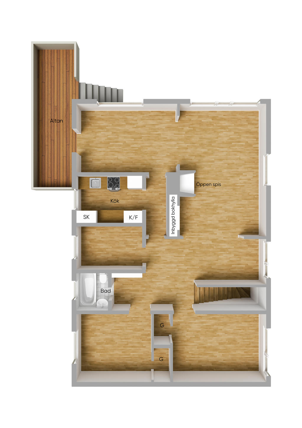 Övre plan 3d