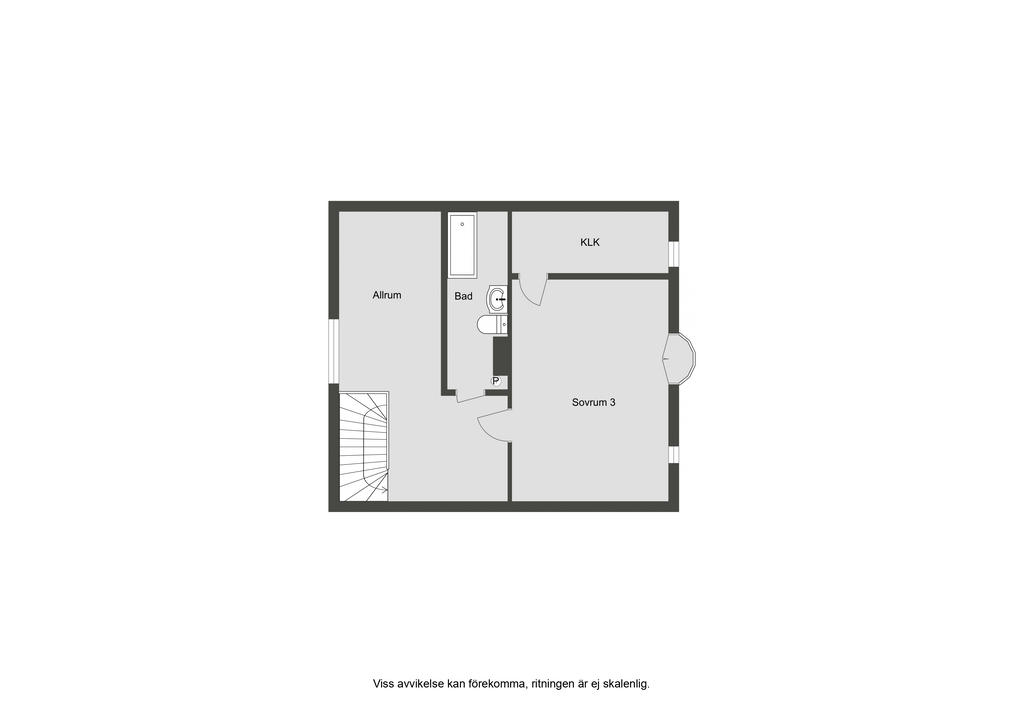 Planritning övre plan