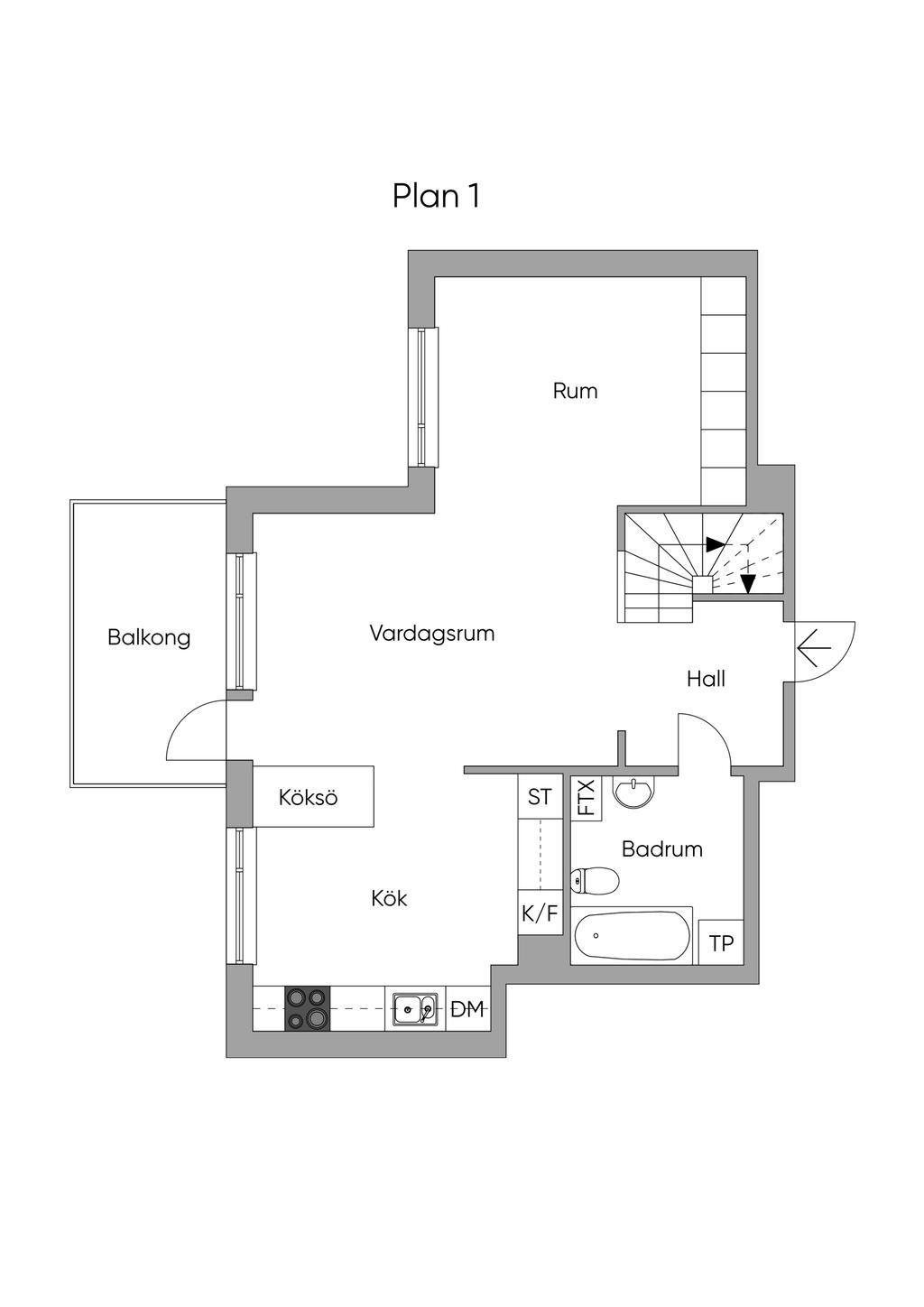 2D skiss entréplan