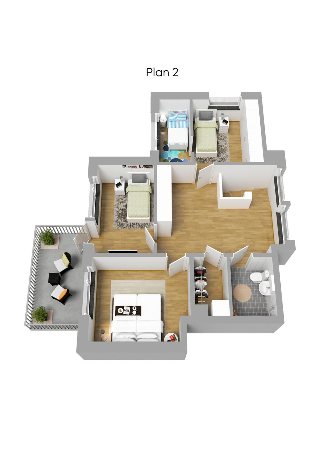 3D skiss övre plan