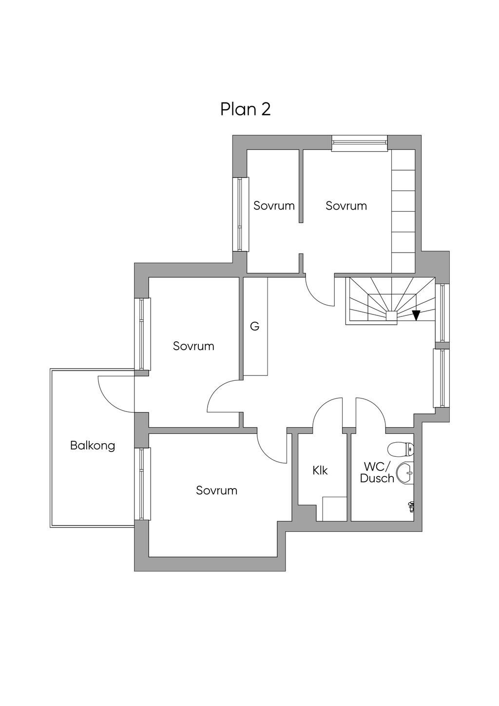 2D skiss övre plan