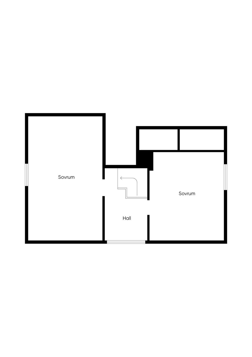 Planlösning - Övre plan