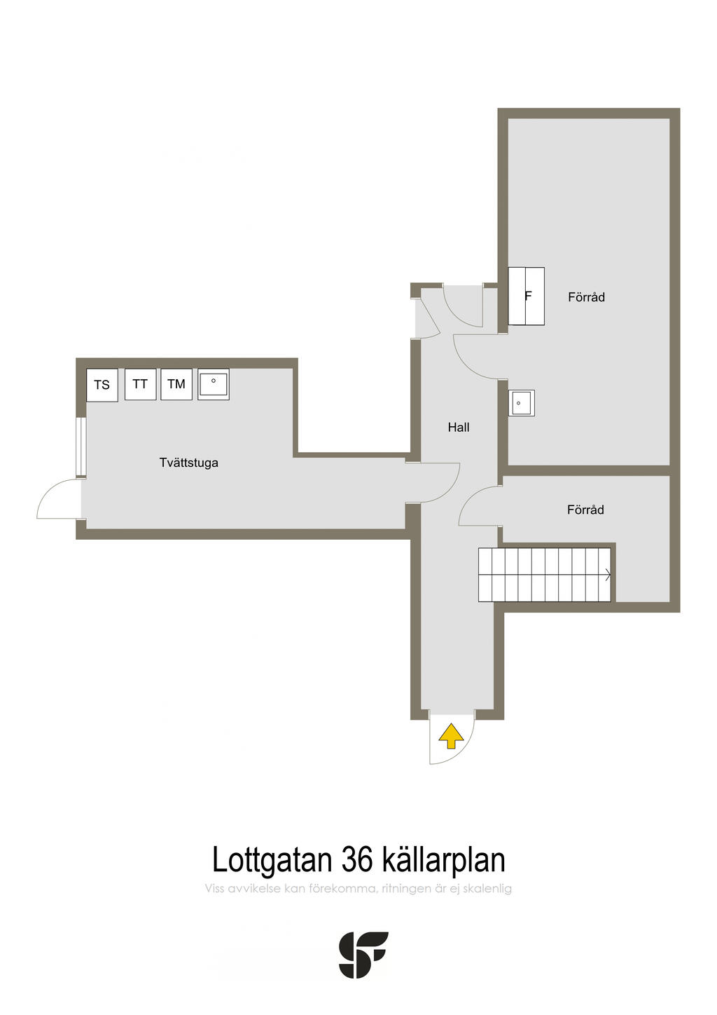 Källarvåningens allmänutrymmen