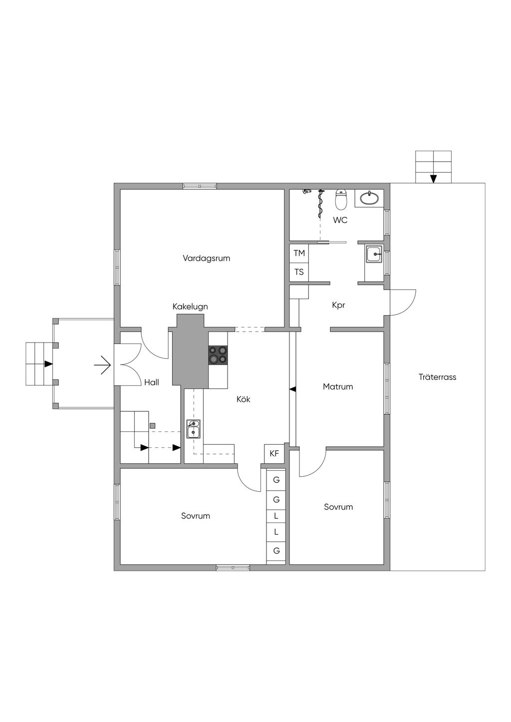 Planlösning entréplan