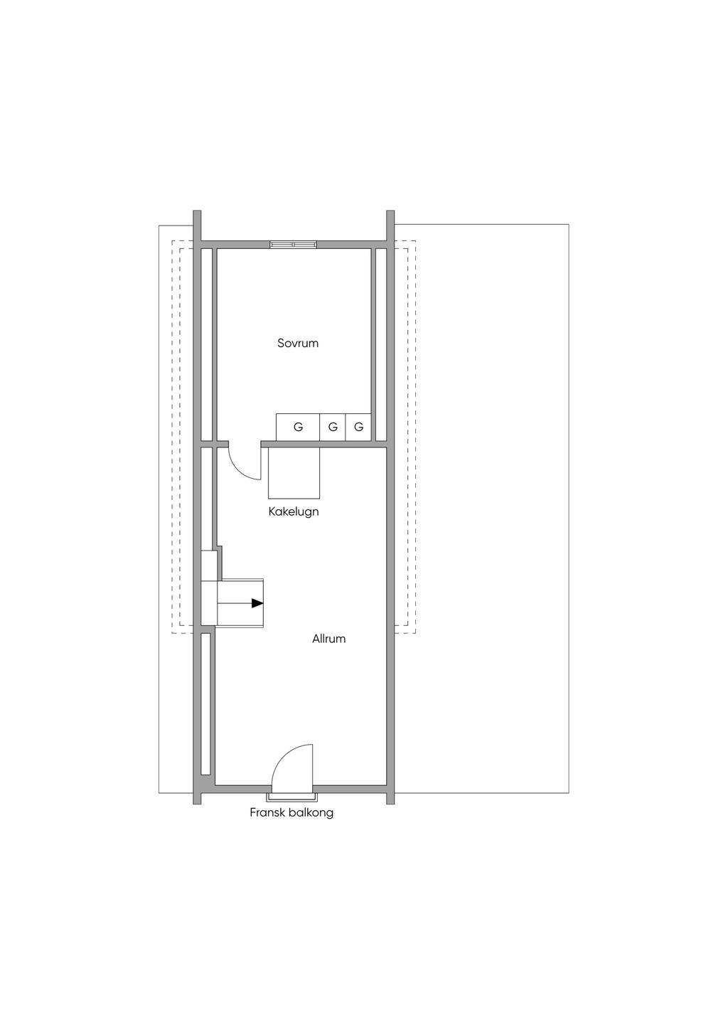 Planlösning ovanplan