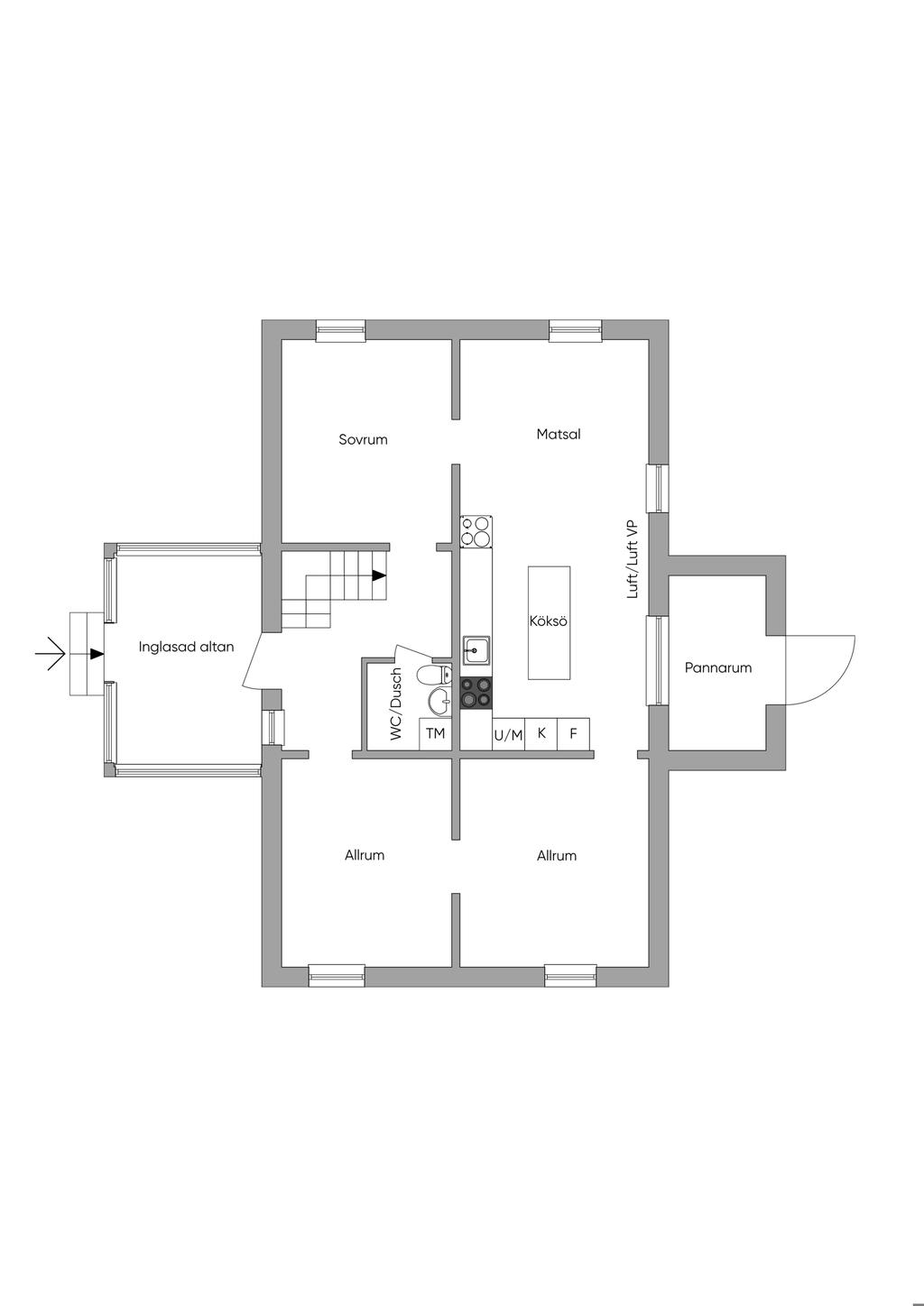 Planlösning entréplan