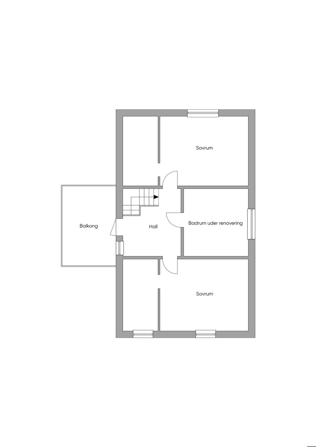 Planlösning övre plan 
